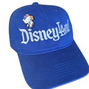 Disney BlueBaseball Cap with Character Pin Disney hat Dodgers hat & pin new